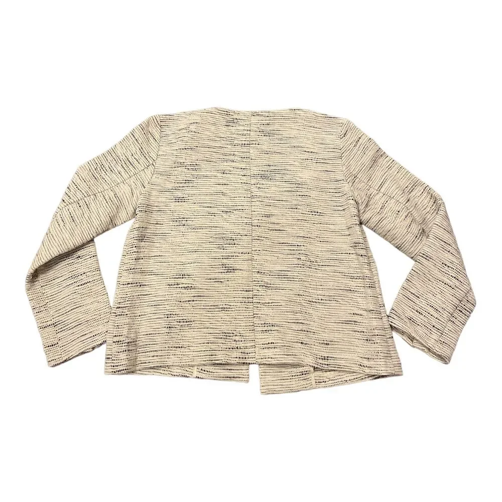 Eileen Fisher‎ Size XS Open Cardigan Jacket Cotton Natural Woven Crop